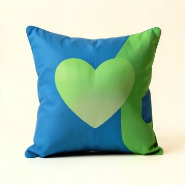 Bright Eye Heart I Love Rock Climbing Pillow Cover (synthetic illustration; no displayed measurements)