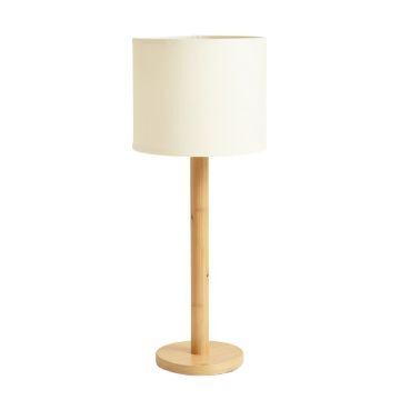 Hill Brook Floor Lamp With A Plain Fabric Shade - Cream