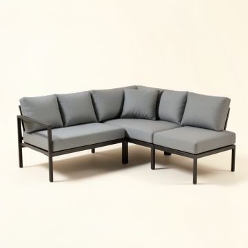 Dijonae Patio Sectional With Cushions (synthetic illustration; no displayed measurements)