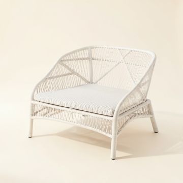 Juniper Canyon Outdoor Lounge Chair - White (synthetic illustration; no displayed measurements)