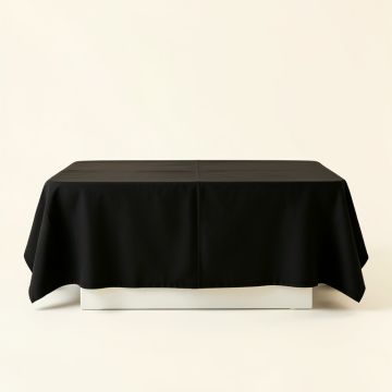 Ridge Bend Flat Bed Sheet - Black (synthetic illustration; no displayed measurements)