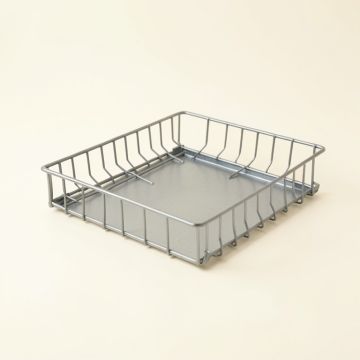 Alder Bridge Empty Under-Desk Cable Tray - Gray (synthetic illustration; no displayed measurements)