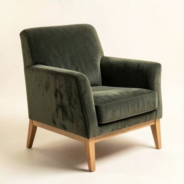 29.5 '' Wide Velvet Armchair (synthetic illustration; no displayed measurements)