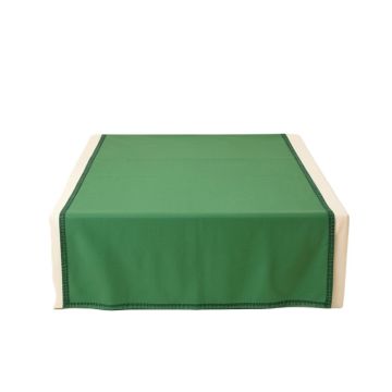 Reed Edge Flat Bed Sheet - Green
