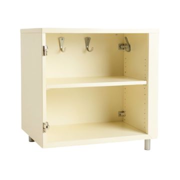 Juniper Arc Empty Mug-Storage Cabinet Insert - Ivory (synthetic illustration; no displayed measurements)