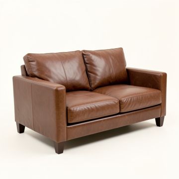 Robichaud 57.75 '' Faux Leather Tuxedo Arm Loveseat (synthetic illustration; no displayed measurements)