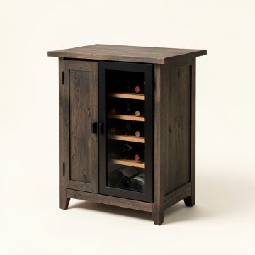 Benedict Bar With Wine Storage (synthetic illustration; no displayed measurements)
