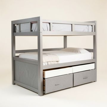 Santa Barbara Full Over Full Bunk Bed With Trundle And 4 Drawers (synthetic illustration; no displayed measurements)