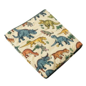 Mandel Heritage Super Soft Weighted Dinosaurs Blanket