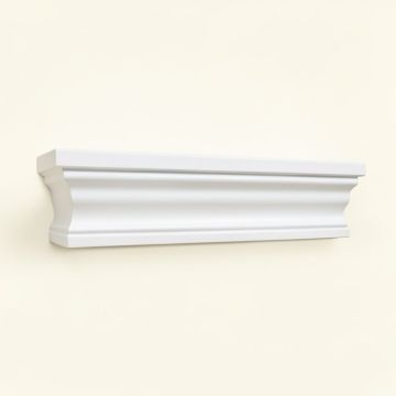 Dentil 4 3/8 '' H X 96 '' W X 3 1/8 '' D Crown Molding (synthetic illustration; no displayed measurements)
