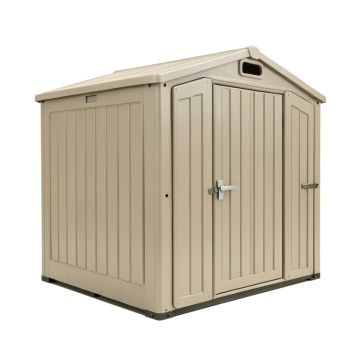 Dual Entry 15 Ft. W X 8 Ft. D Plastic Storage Shed