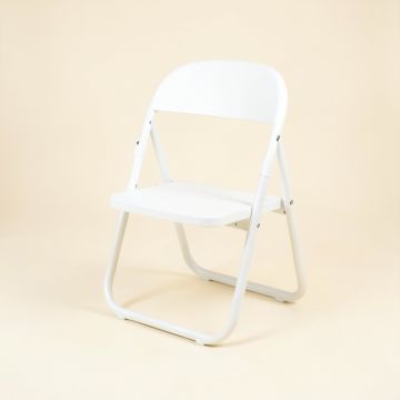Cove Crossing Folding Outdoor Chair - White (synthetic illustration; no displayed measurements)