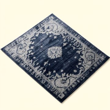 Hillsby Power Loom Dark Blue/Light Gray Rug (synthetic illustration; no displayed measurements)