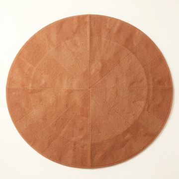 Ash Brook Round Area Rug - Terracotta (synthetic illustration; no displayed measurements)