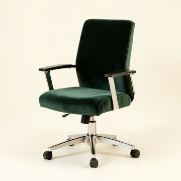 Home Office Chair , Modern Velvet Desk Chair,360° Swivel Computer Chair (synthetic illustration; no displayed measurements)