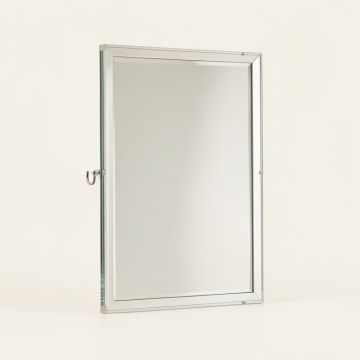 Gennessee Beveled Polished Frameless Wall Mirror With Hooks (synthetic illustration; no displayed measurements)