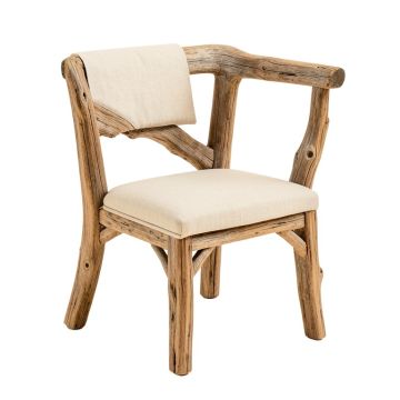 Studio Cross Back Side Chair In Weathered Driftwood