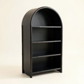 Juniper Canyon Freestanding Bookcase - Black (synthetic illustration; no displayed measurements)
