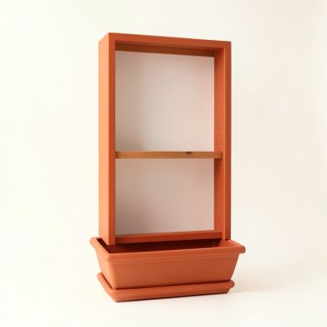 Sage Arc Empty Vertical Garden Frame - Terracotta (synthetic illustration; no displayed measurements)