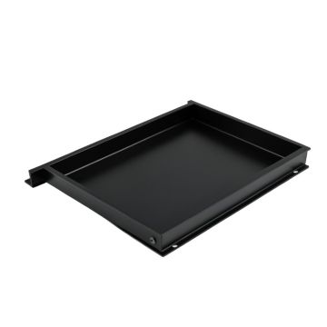 Brook Edge Empty Under-Desk Cable Tray - Black