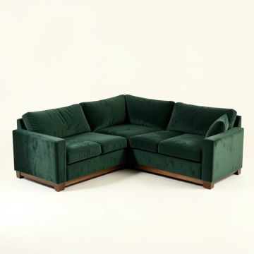Tyndalls Park 142 '' Wide Velvet Left Hand Facing Modular Corner Sectional (synthetic illustration; no displayed measurements)