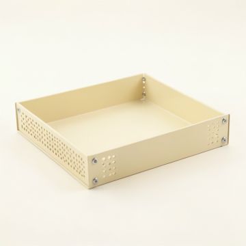 Meadow Dale Empty Under-Desk Cable Tray - Cream (synthetic illustration; no displayed measurements)