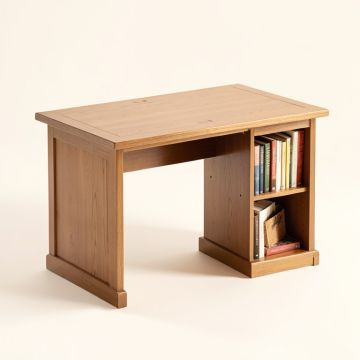 Veazey Writing Desk With Bookcase (synthetic illustration; no displayed measurements)