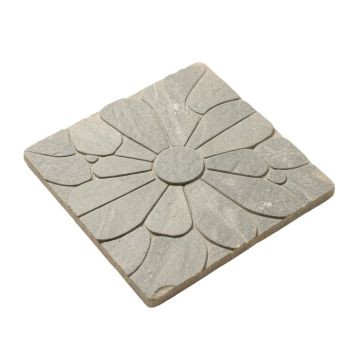 Carrera Daisy Flower 12 '' X 12 '' Natural Stone Mosaic Sheet Tile