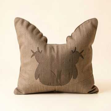 Rustic Patch Moose Body Pillow Case (synthetic illustration; no displayed measurements)