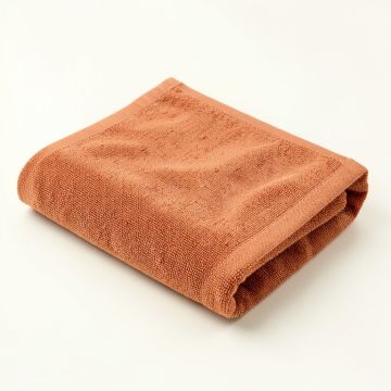 Sage Edge Bath Towel - Terracotta (synthetic illustration; no displayed measurements)