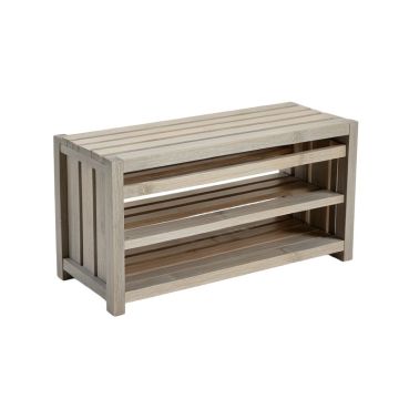 River Dale Shoe Storage Bench - Gray