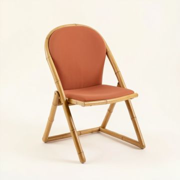 Holly Bend Folding Outdoor Chair - Terracotta (synthetic illustration; no displayed measurements)