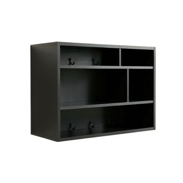 Glen Crest Wall-Mounted Entryway Organizer Shelf - Black (synthetic illustration; no displayed measurements)