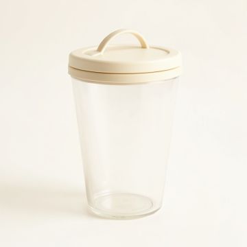 Alder Crest Storage Canister With Lid - Cream (synthetic illustration; no displayed measurements)