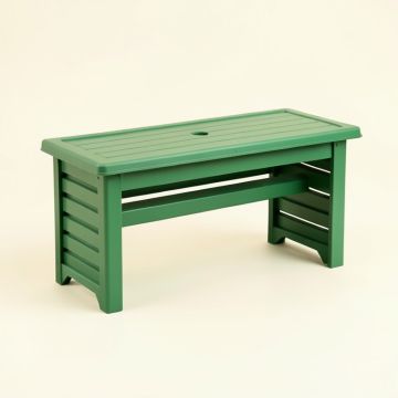 Brook Bluff Narrow Outdoor Storage Bench - Green (synthetic illustration; no displayed measurements)