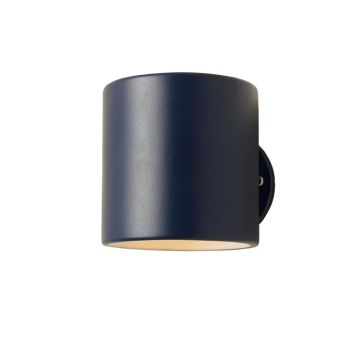 Aspen Brook Wall Sconce Mounted On A Plain Wall - Navy
