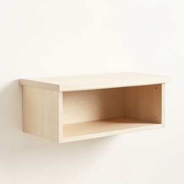 River Crest Wall-Mounted Shelf - Ivory (synthetic illustration; no displayed measurements)
