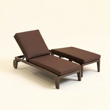 Raminez Sun Lounger Set With Cushion And Table (synthetic illustration; no displayed measurements)