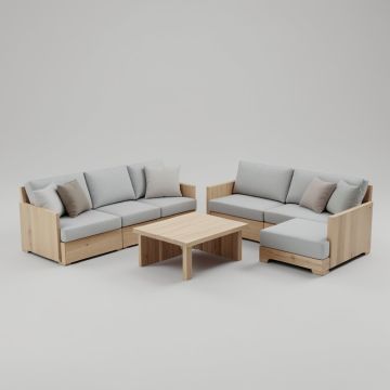 Breccan Modular Outdoor Seating Set (synthetic illustration; no displayed measurements)