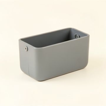 Maple Arc Empty Railing Planter With Integral Brackets - Gray (synthetic illustration; no displayed measurements)