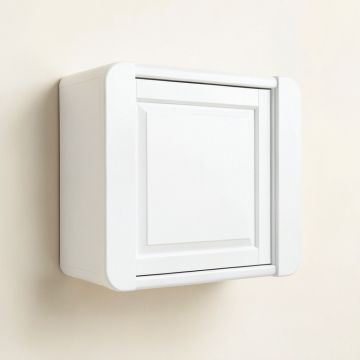 Spruce Dale Wall-Mounted Entry Cabinet - White (synthetic illustration; no displayed measurements)