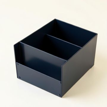 River Branch Empty Coffee-Station Organizer - Navy (synthetic illustration; no displayed measurements)