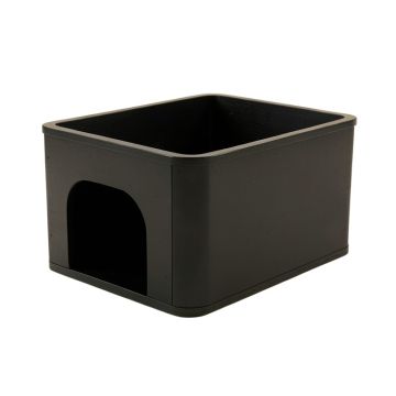 Bay Dale Empty Furniture-Style Litter Enclosure - Black