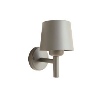 Cliff Crest Wall Sconce Mounted On A Plain Wall - Gray