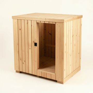 6 - Person Indoor Traditional Steam Sauna (synthetic illustration; no displayed measurements)