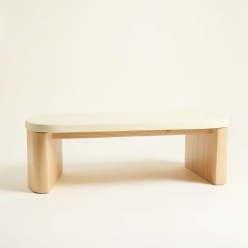 Wren Canyon Indoor Bench - Cream (synthetic illustration; no displayed measurements)
