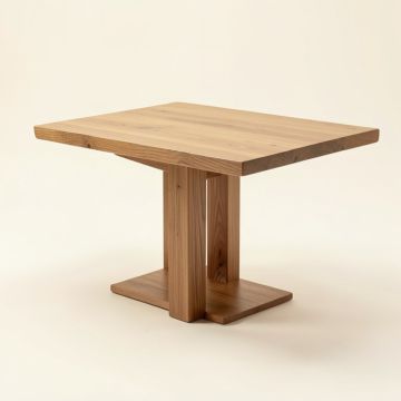 Rutledge Extendable Rubberwood Solid Wood Dining Table (synthetic illustration; no displayed measurements)