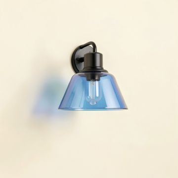 Dune Brook Wall Sconce Mounted On A Plain Wall - Blue (synthetic illustration; no displayed measurements)