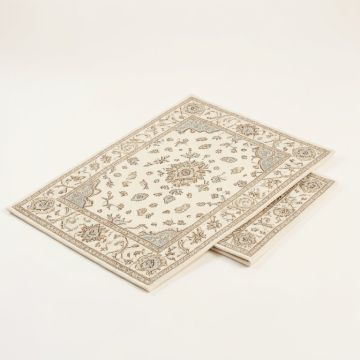 Naschmarkt 3 Piece Paisley Ivory Area Rug Set (synthetic illustration; no displayed measurements)
