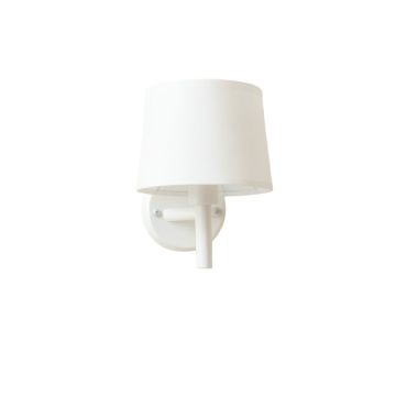 Holly Crossing Wall Sconce Mounted On A Plain Wall - White